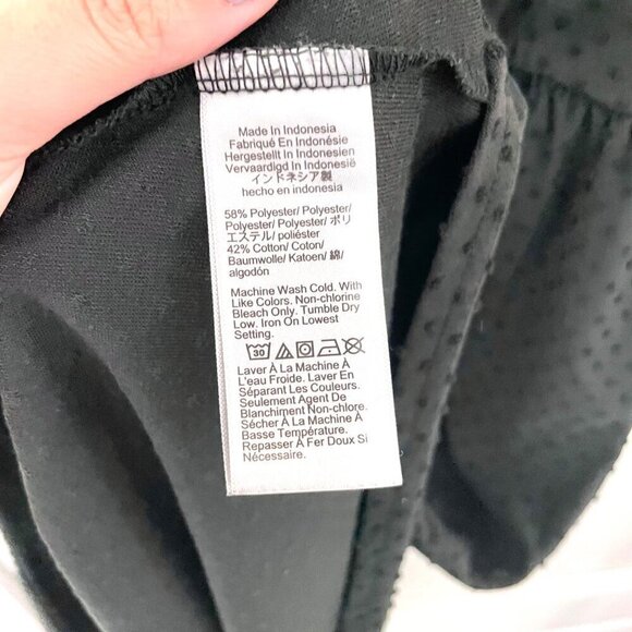 J Crew Factory V-Neck Tiered Knit Dress in Dot Black Size S - Picture 3 of 6